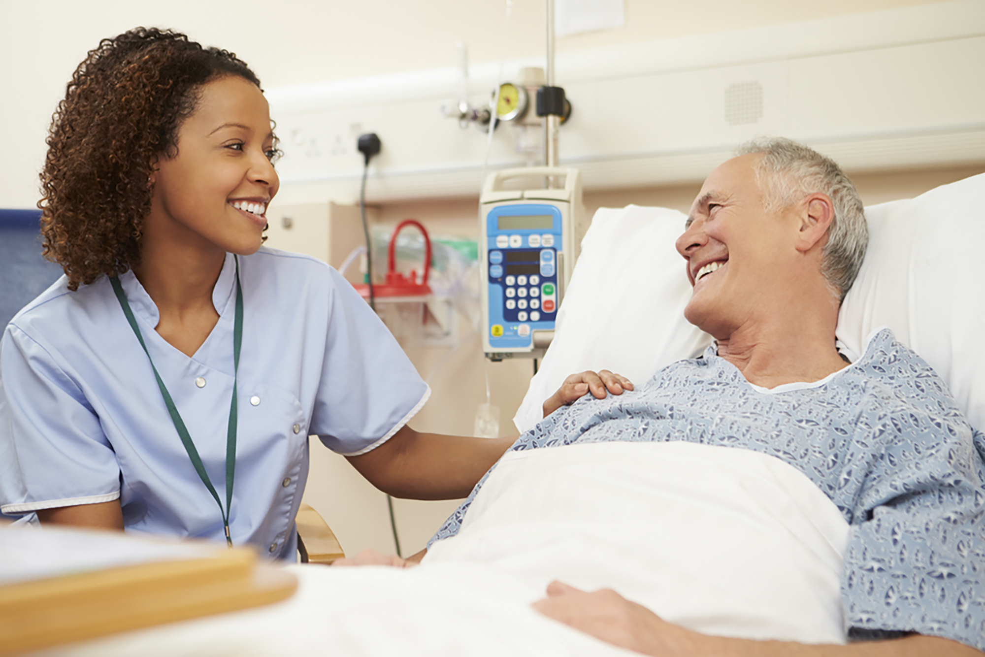 patient met verpleegkundige