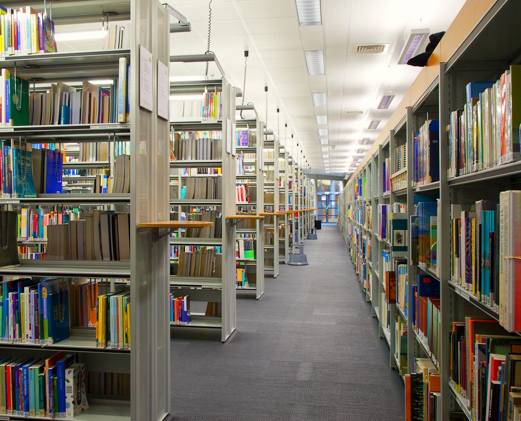 Overzicht stellingen in de bibliotheek