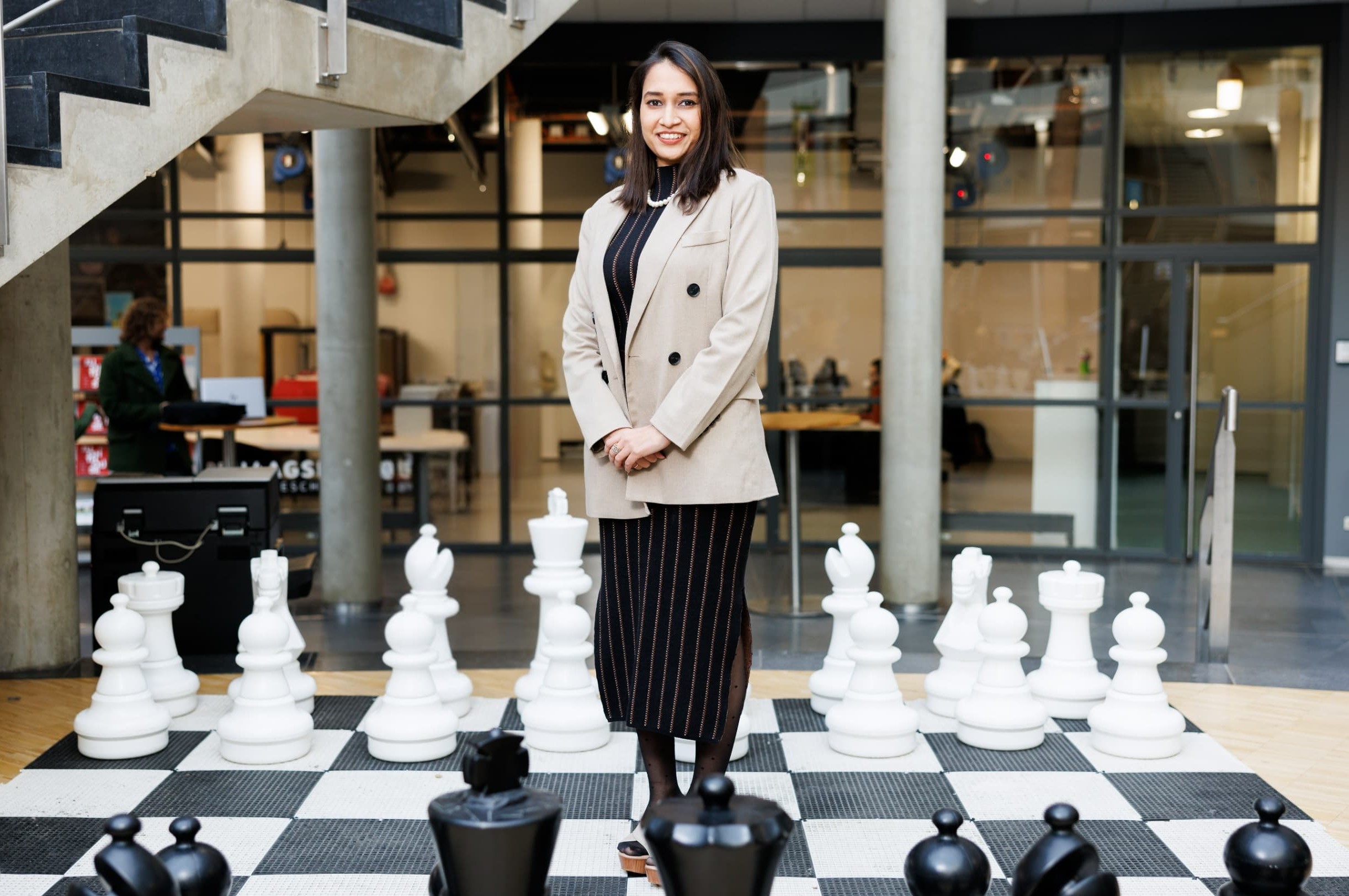 Manika Garg on a chessboard